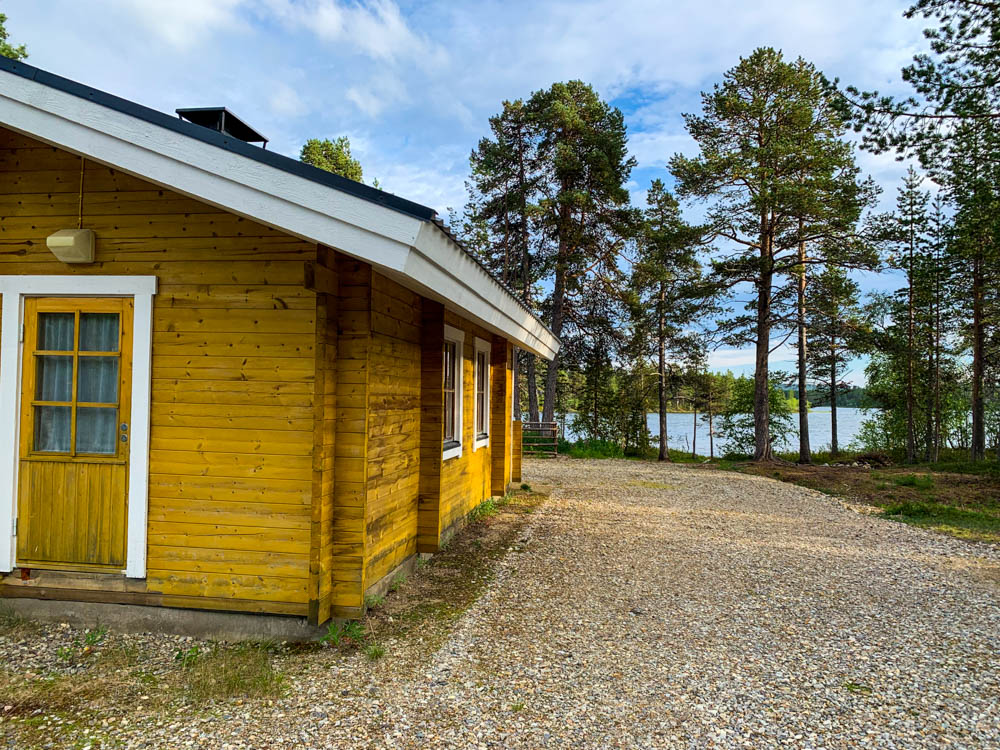 Hütte in Lappland, Finnlands Norden