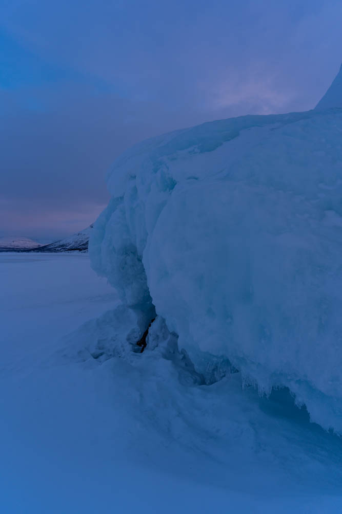 Eisskulpturen Lappland Schweden