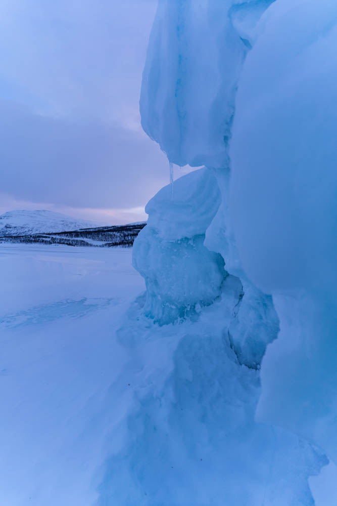 Eisskulpturen Lappland Schweden