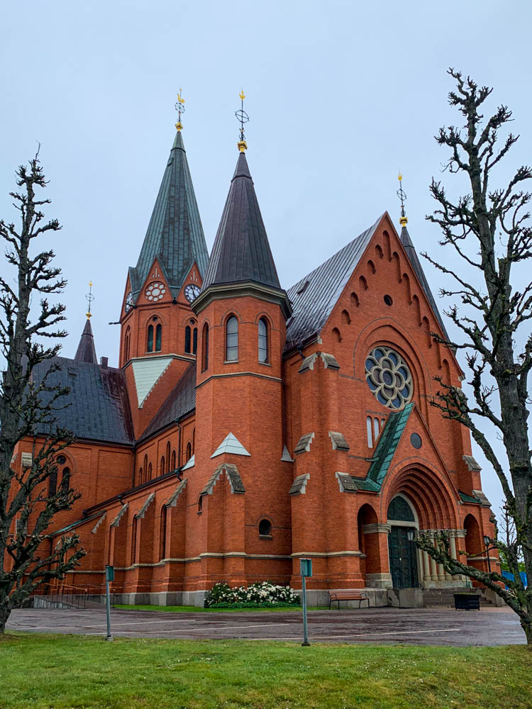 Kirche in Västervik in Südschweden