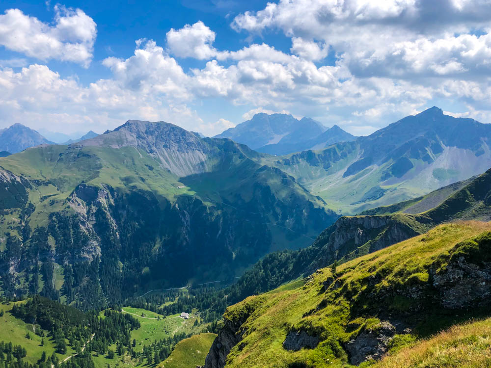 Bergpanorama Liechtenstein von Rappenstein aus