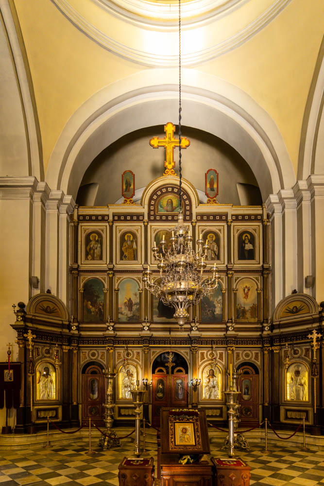 Altar einer Kirche in Kotor Montenegro