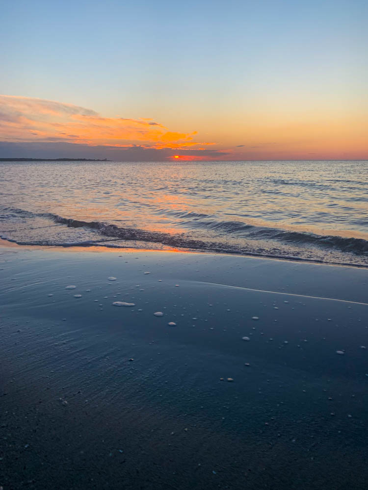 Sonnenuntergang Albanien am Meer