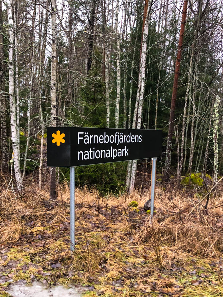 Schild Färnebofjärdens Nationalpark