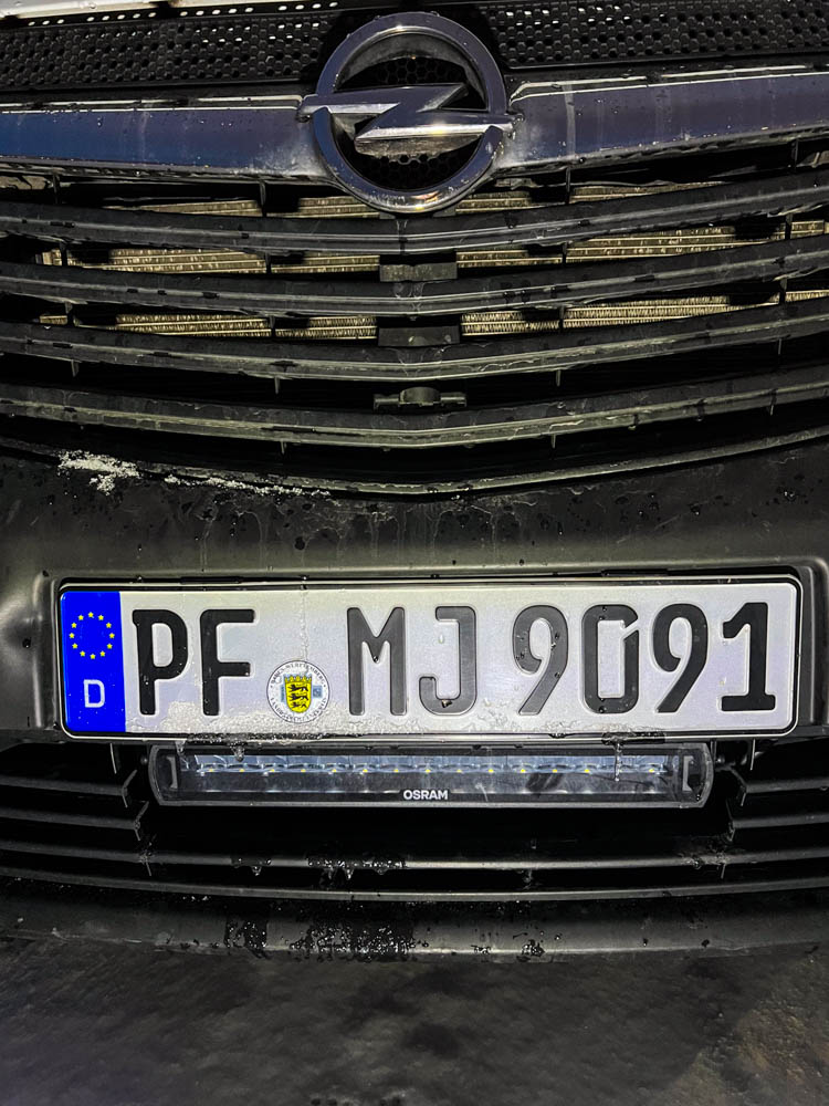 LED Lightbar als Fernlicht an Van Vivaldi Opel Vivaro