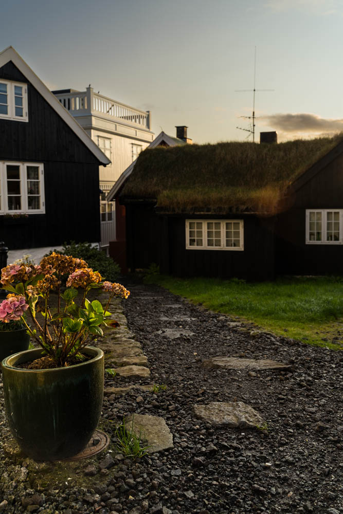 Hauptstadt Tórshavn Färöer Inseln - altes Viertel der Stadt
